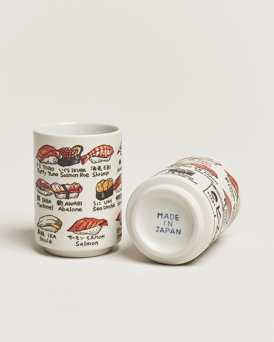 Homme | Beams Japan Ceramic Sushi Cup Set White | Beams Japan | Ceramic Sushi Cup Set White