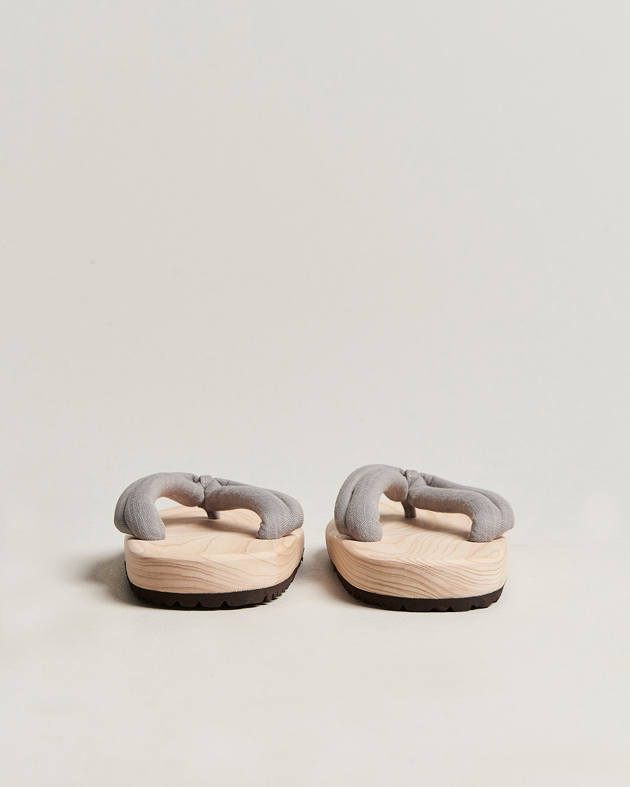 Homme | Beams Japan Wooden Geta Sandals Light Grey | Beams Japan | Wooden Geta Sandals Light Grey
