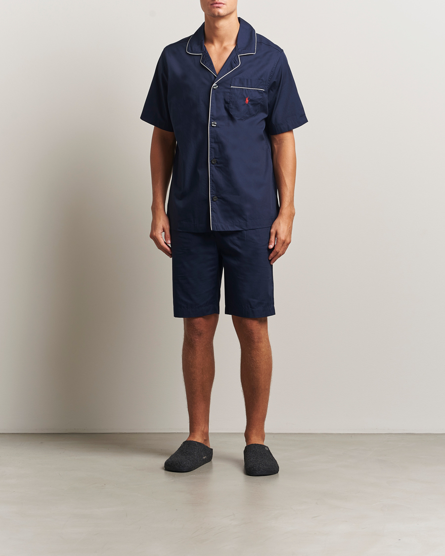 Homme | Peignoirs Et Pyjamas | Polo Ralph Lauren | Cotton Short Pyjama Set Solid Navy