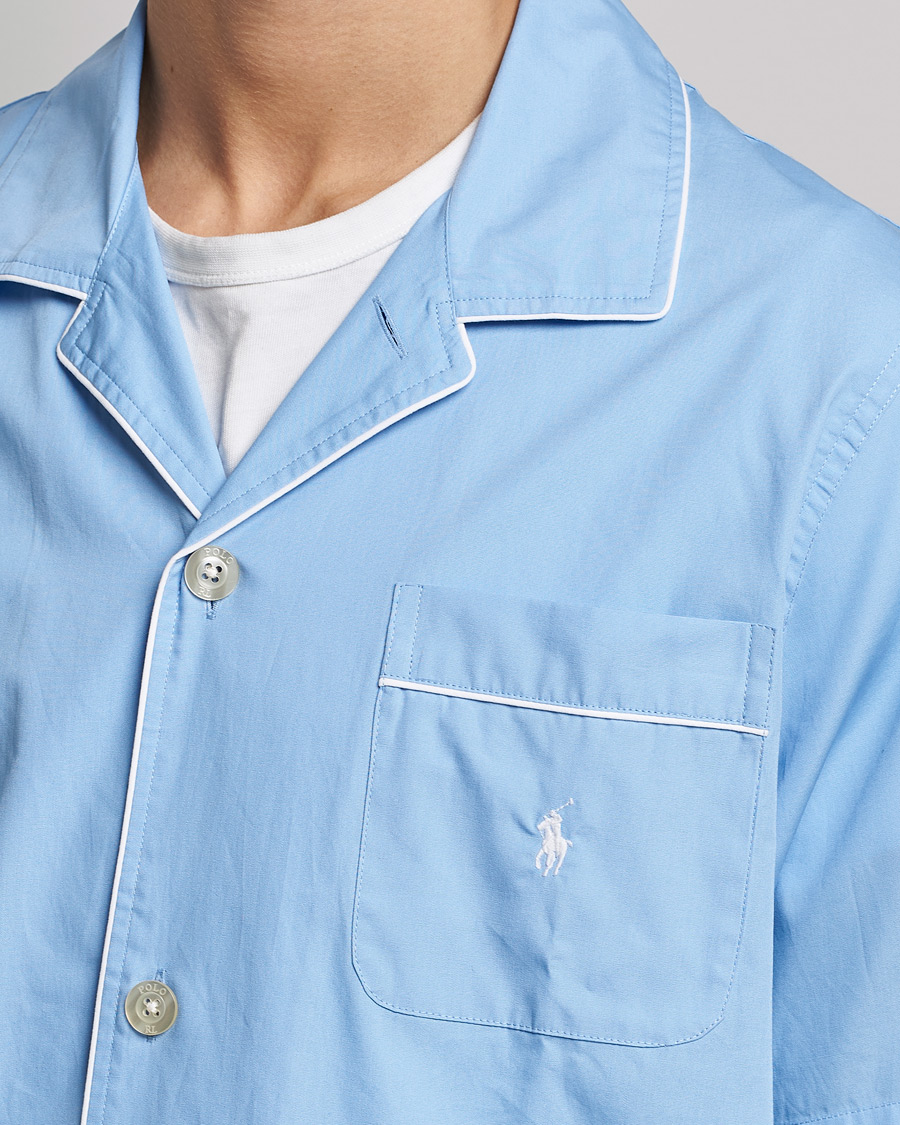 Heren | Pyjama's en gewaden | Polo Ralph Lauren | Cotton Short Pyajama Set Solid Austin Blue