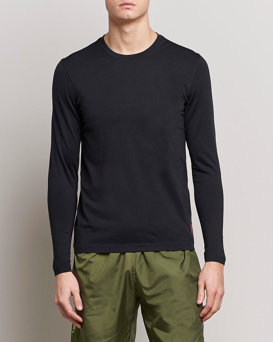 Homme | T-shirts | Polo Ralph Lauren | Performance Seamless Long Sleeve Tee Polo Black