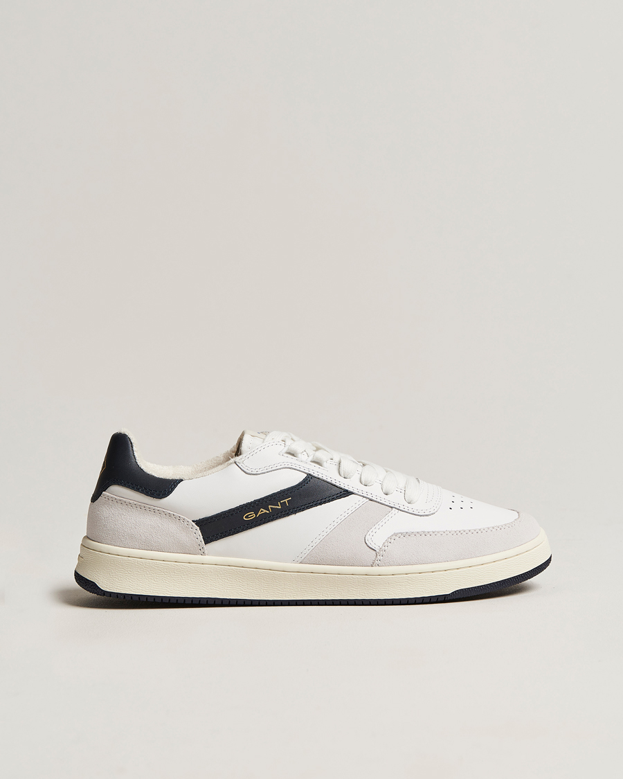 Homme | GANT Goodpal Sneaker White/Marine/Sand Suede | GANT | Goodpal Sneaker White/Marine/Sand Suede