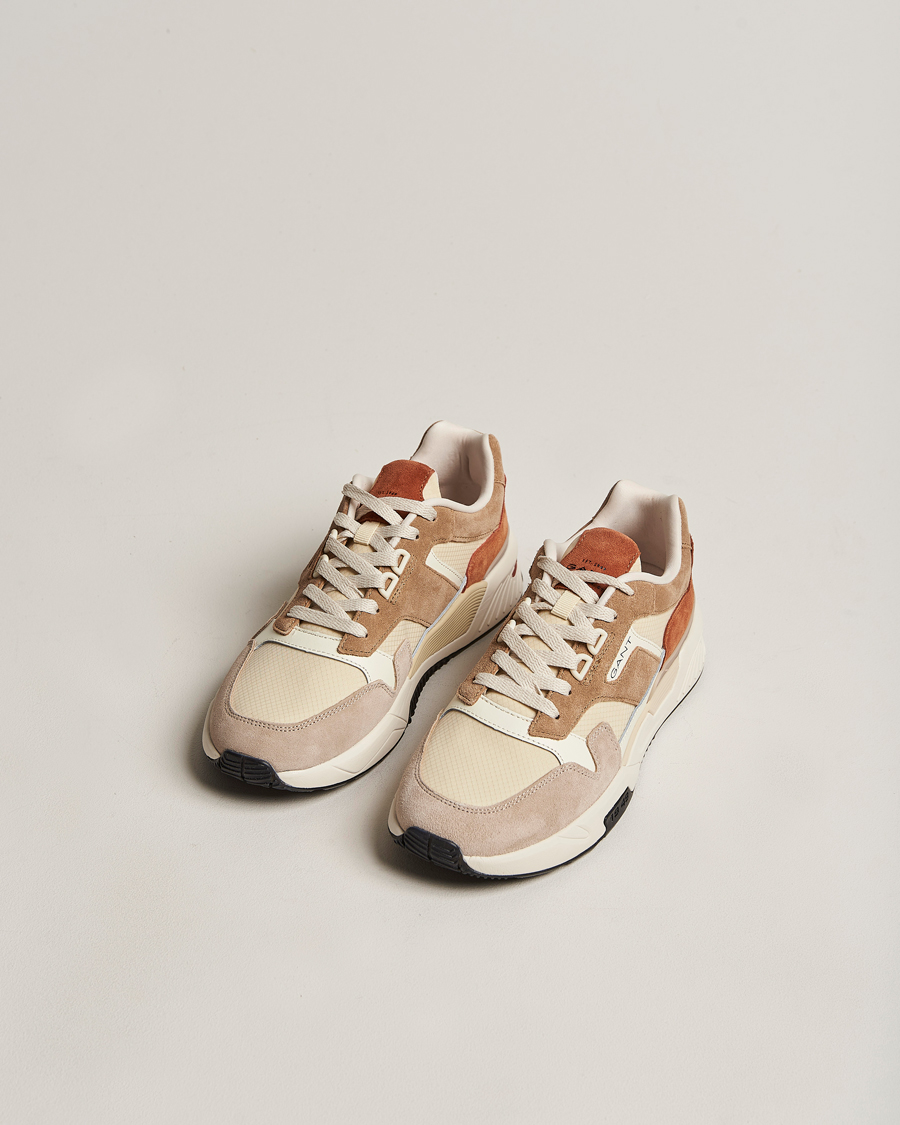Heren | GANT Carst Running Sneaker Beige/Earth | GANT | Carst Running Sneaker Beige/Earth