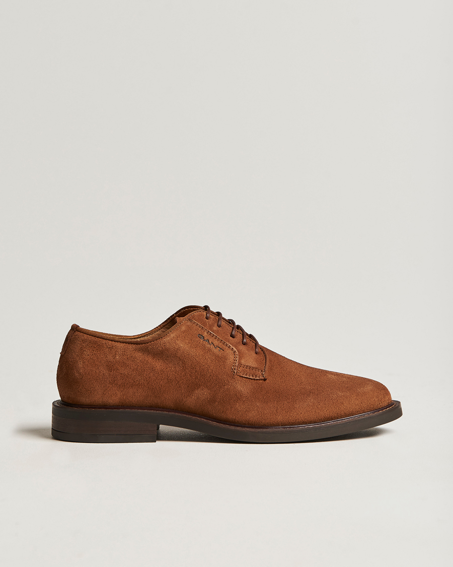 Heren | GANT St Akron Suede Derby Cognac | GANT | St Akron Suede Derby Cognac