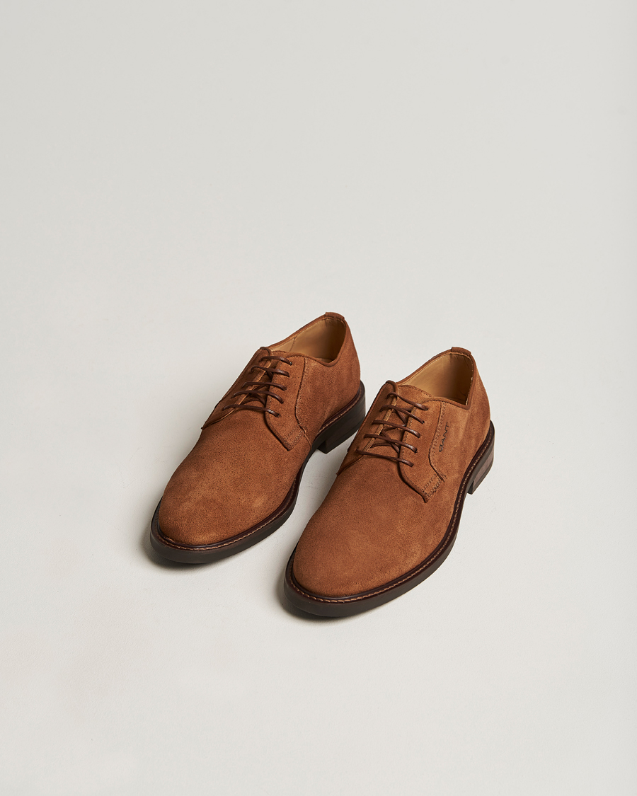 Heren | GANT St Akron Suede Derby Cognac | GANT | St Akron Suede Derby Cognac
