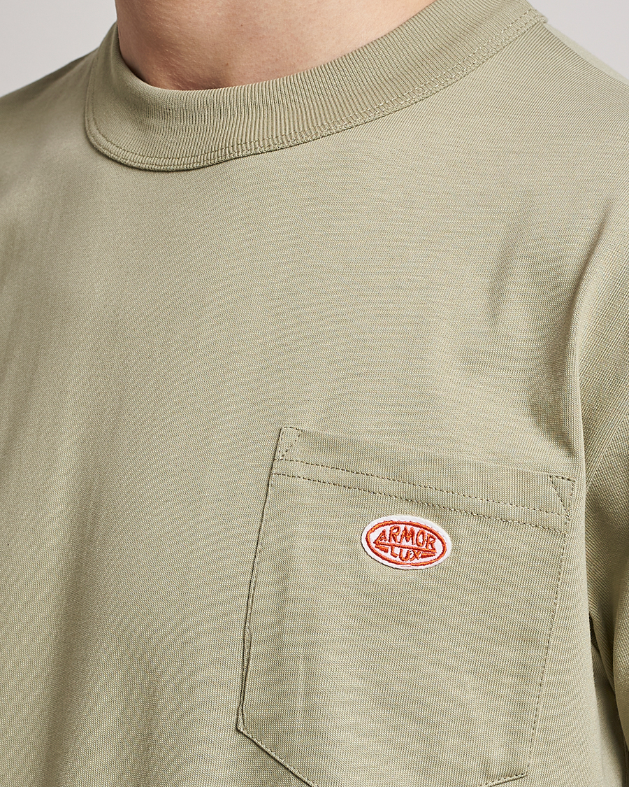 Homme | T-shirts | Armor-lux | Callac Pocket T-Shirt Argile