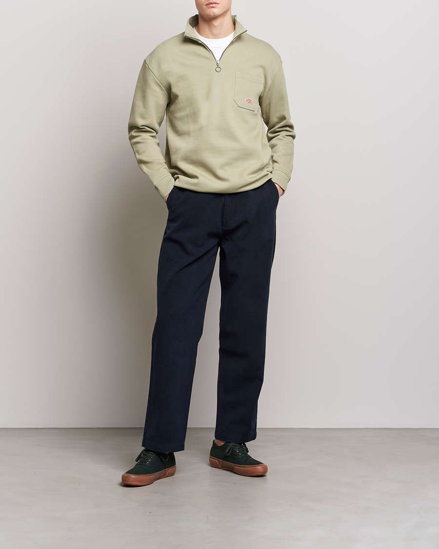 Homme | Pulls Et Tricots | Armor-lux | Camionneur Cotton Half Zip Sweater Argile