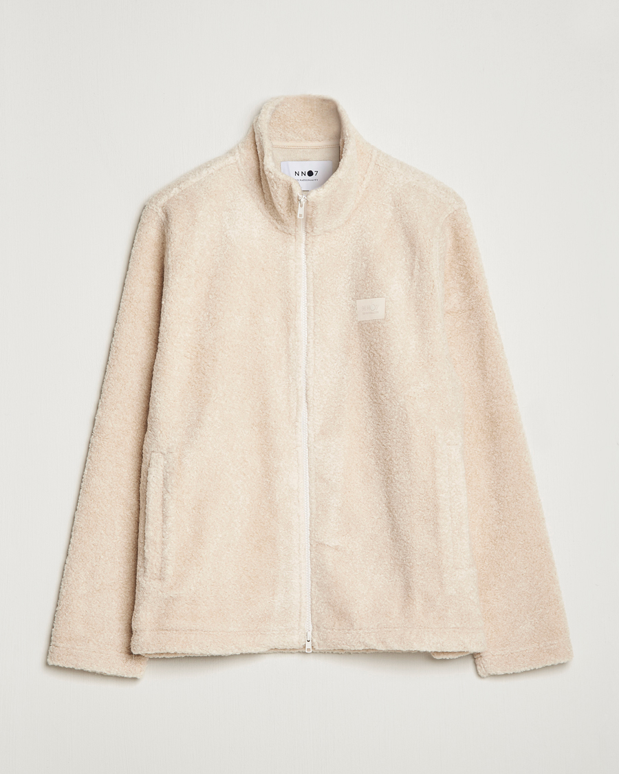 Homme | Pulls Et Tricots | NN07 | Nil Pile Full Zip Jacket Ecru