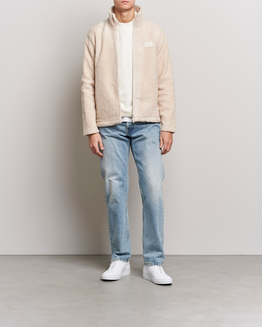 Homme | Pulls Et Tricots | NN07 | Nil Pile Full Zip Jacket Ecru