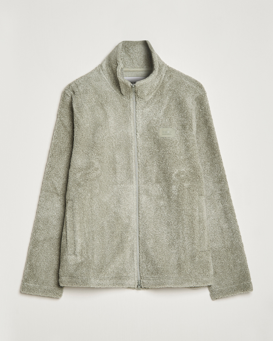 Homme | Pulls Et Tricots | NN07 | Nil Pile Full Zip Jacket Forest Mint