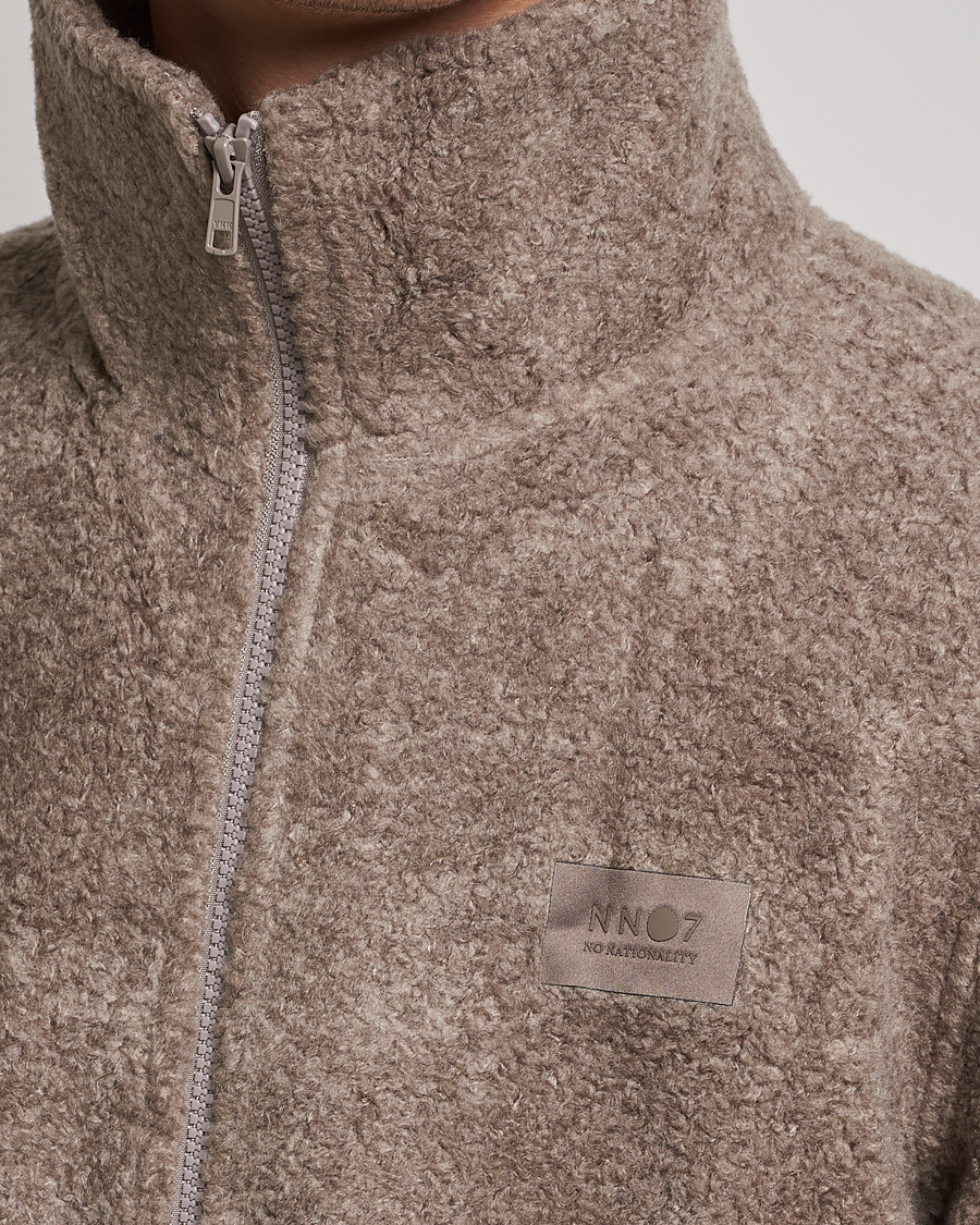 Homme | Pulls Et Tricots | NN07 | Nil Pile Full Zip Jacket Iron