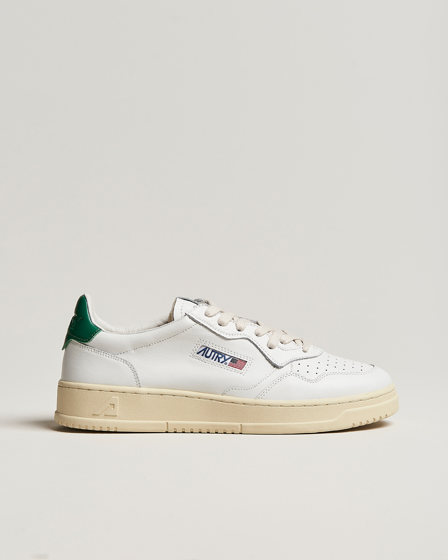 Heren | Sneakers | Autry | Medalist Low Sneaker White/Green