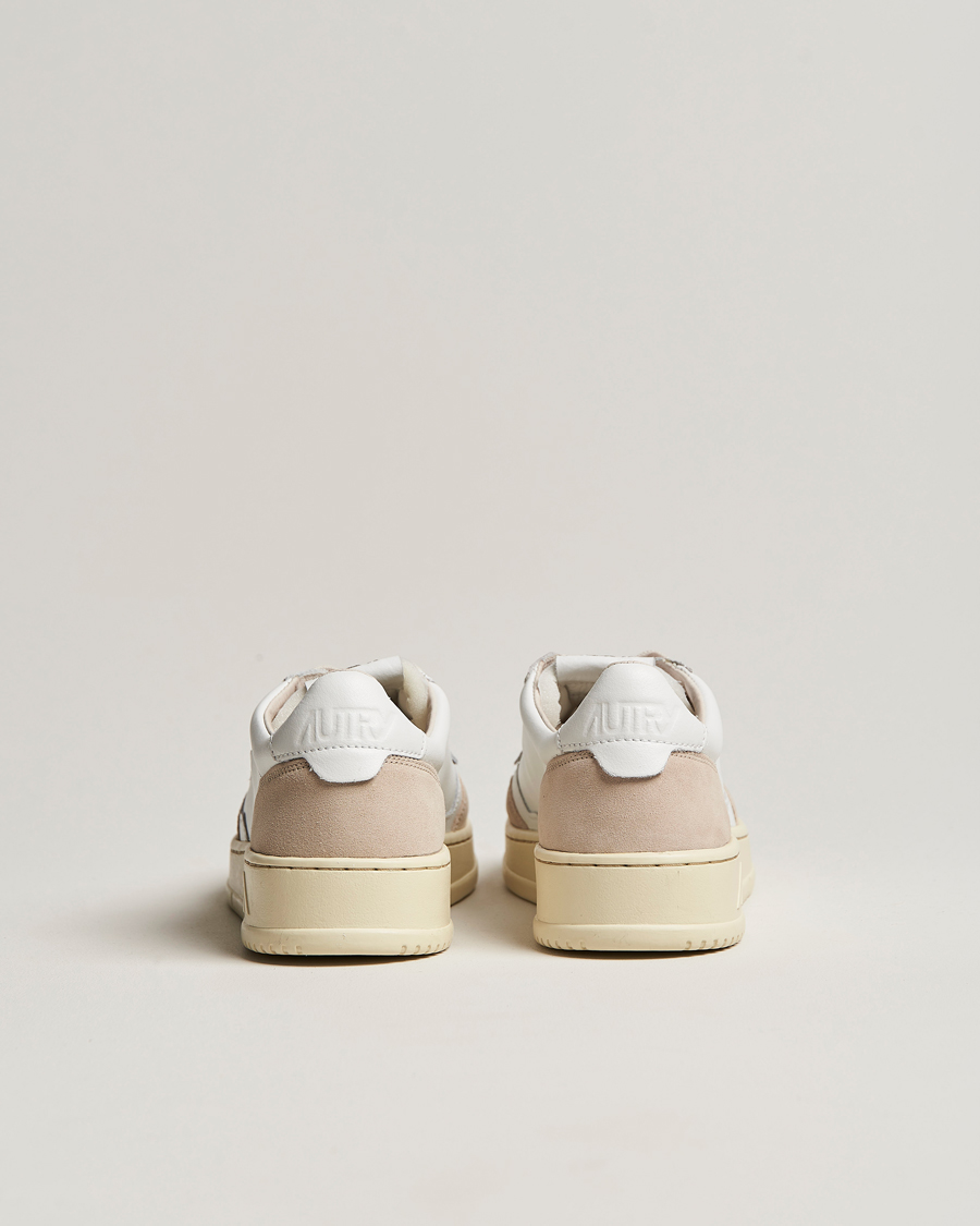 Homme | Autry Medalist Low Leather/Suede Sneaker White | Autry | Medalist Low Leather/Suede Sneaker White