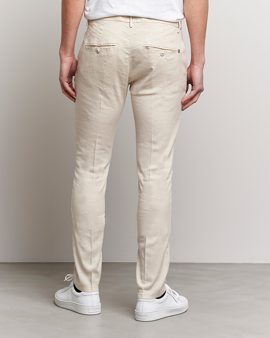 Homme | Pantalons | Dondup | Gaubert Linen Stretch Chinos Light Oat