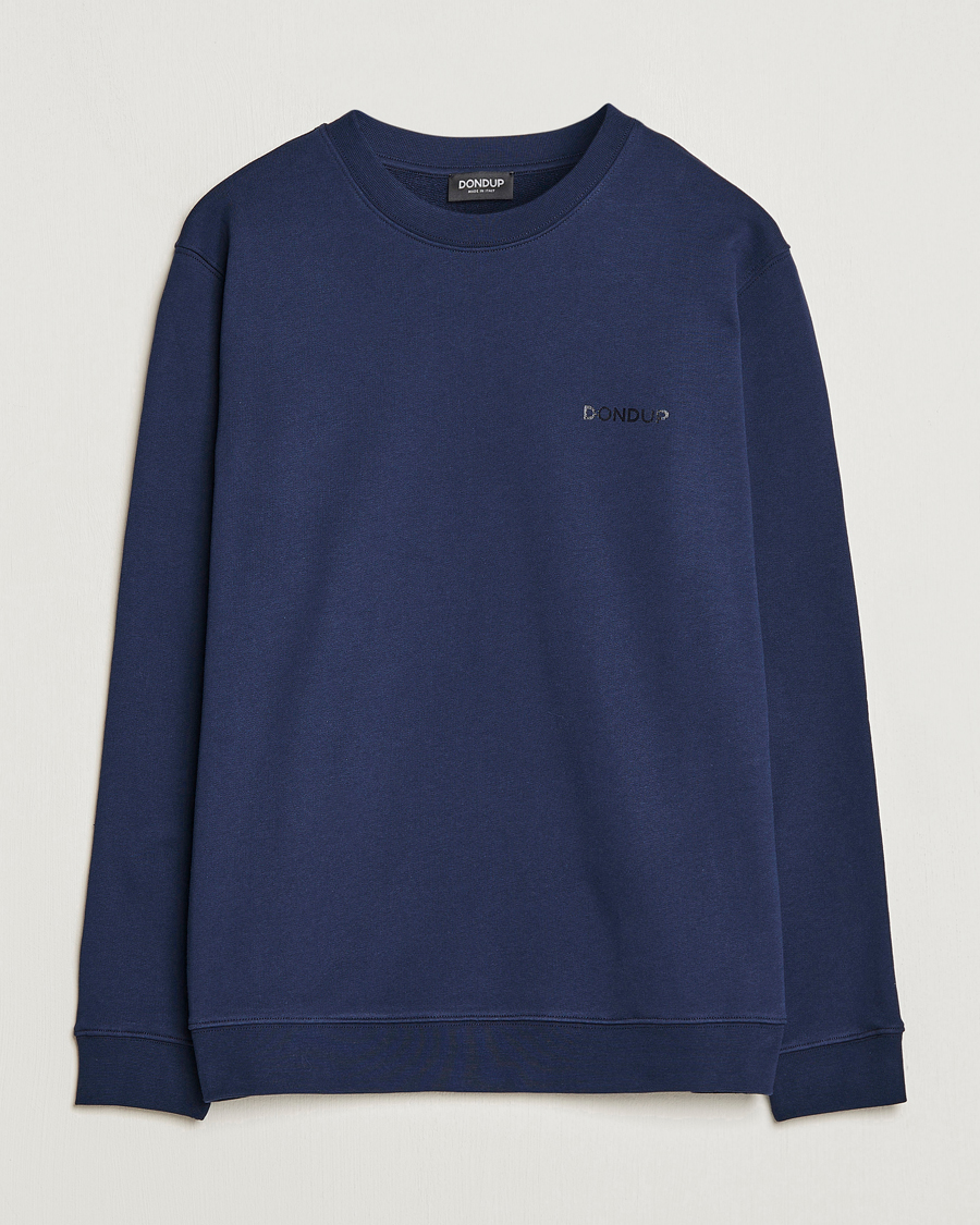 Homme | Pulls Et Tricots | Dondup | Logo Sweatshirt Navy