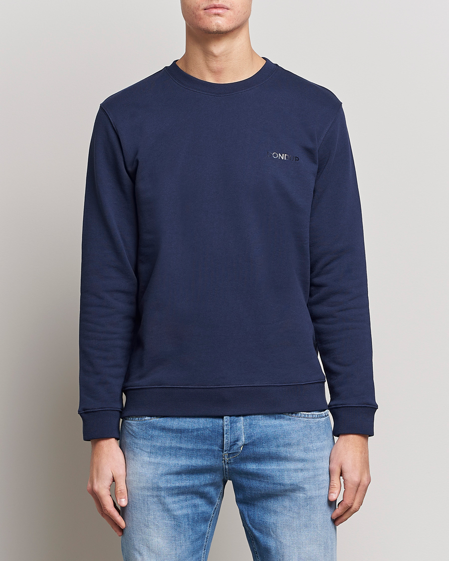 Homme | Pulls Et Tricots | Dondup | Logo Sweatshirt Navy