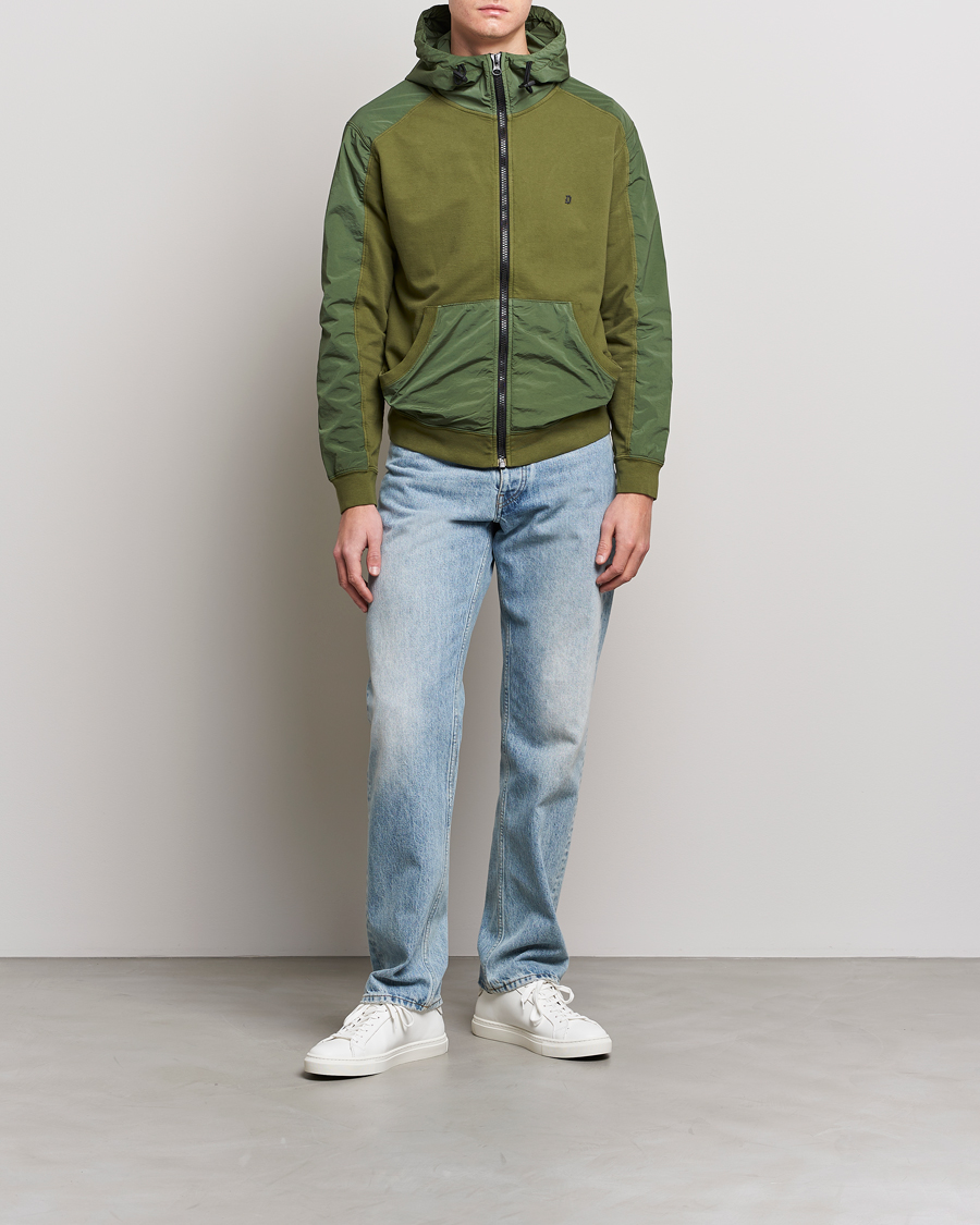 Homme | Pulls Et Tricots | Dondup | Full Zip Hoodie Jacket Olive