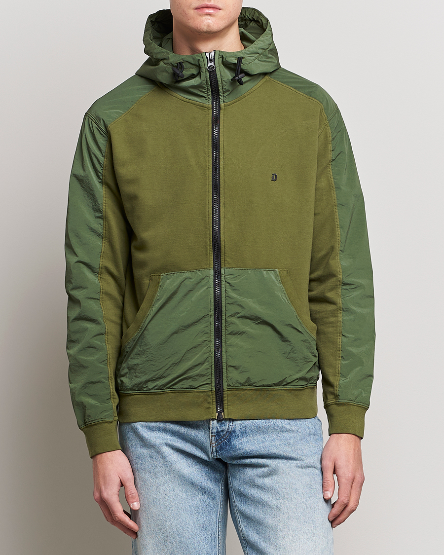 Homme | Pulls Et Tricots | Dondup | Full Zip Hoodie Jacket Olive