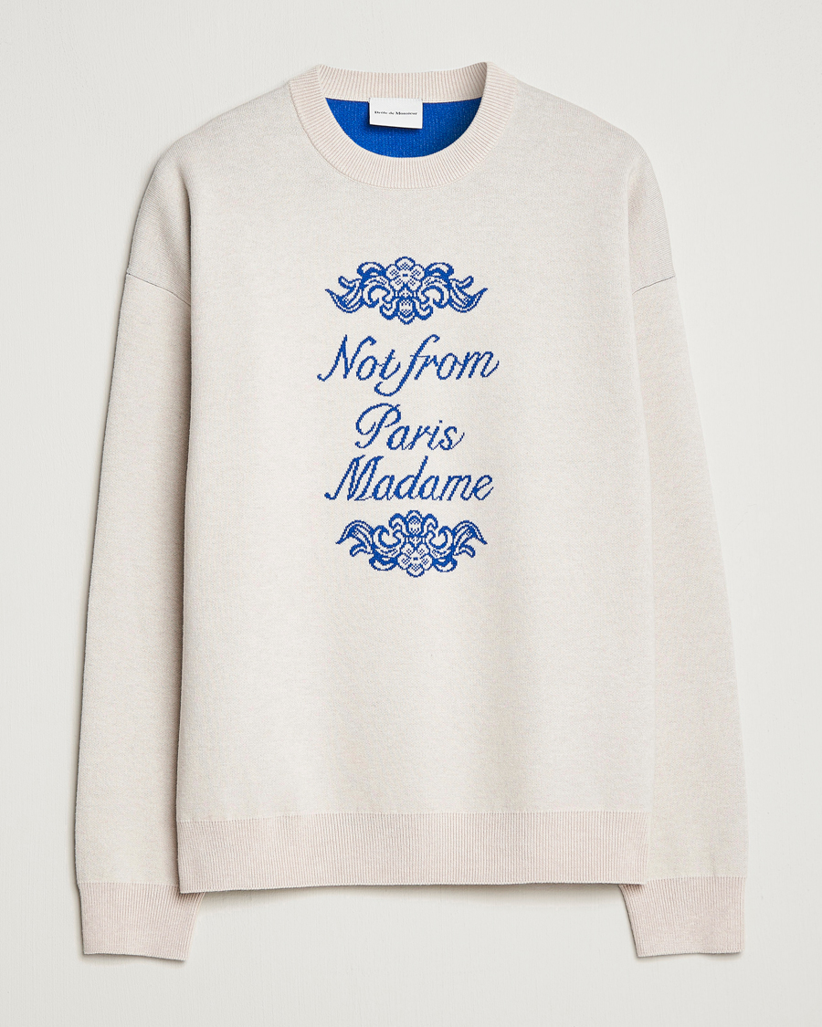 Homme | Pulls Et Tricots | Drôle de Monsieur | Ornaments Jacquard Sweater Beige