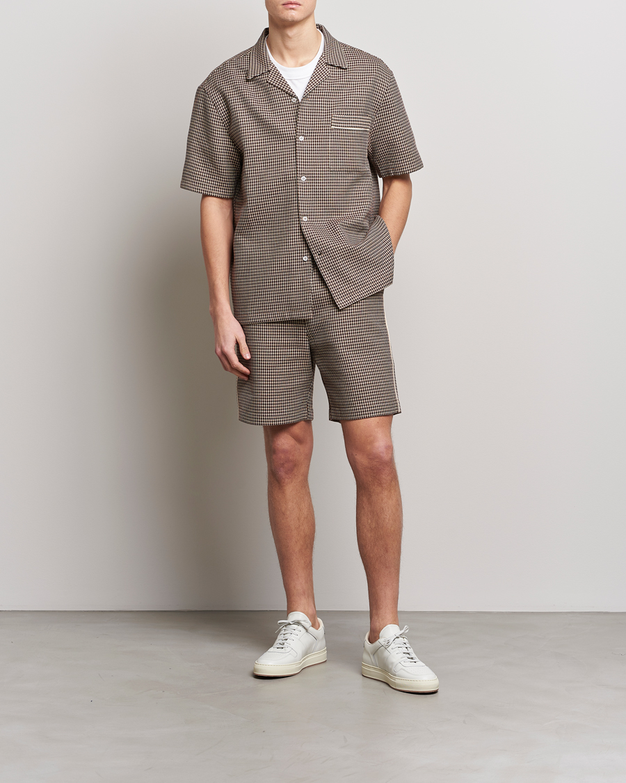 Homme | Chemises | Drôle de Monsieur | Jacquard Bowling Shirt Brown