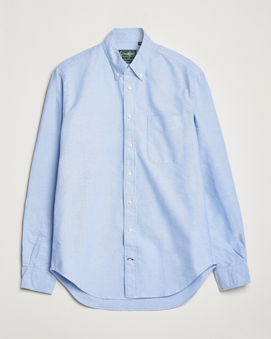 Homme | Chemises | Gitman Vintage | Button Down Oxford Shirt Light Blue