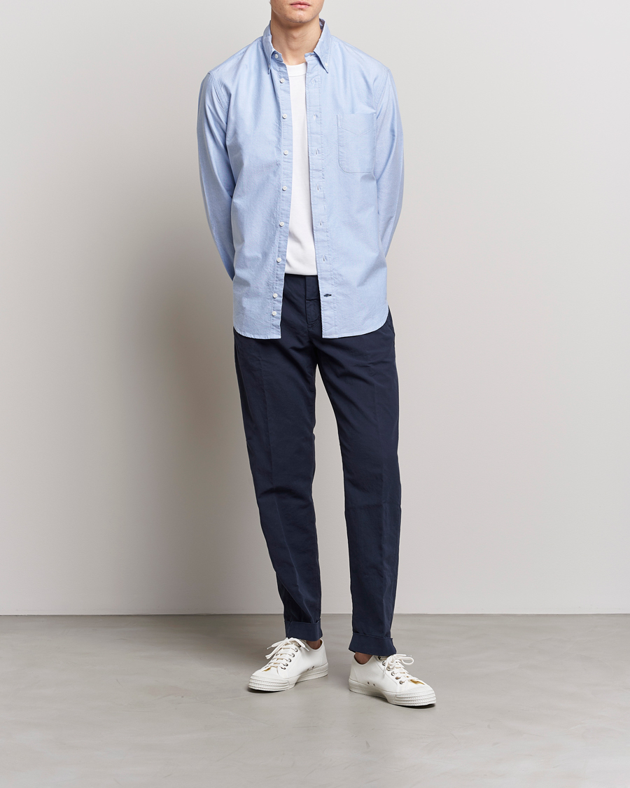 Homme | Chemises | Gitman Vintage | Button Down Oxford Shirt Light Blue