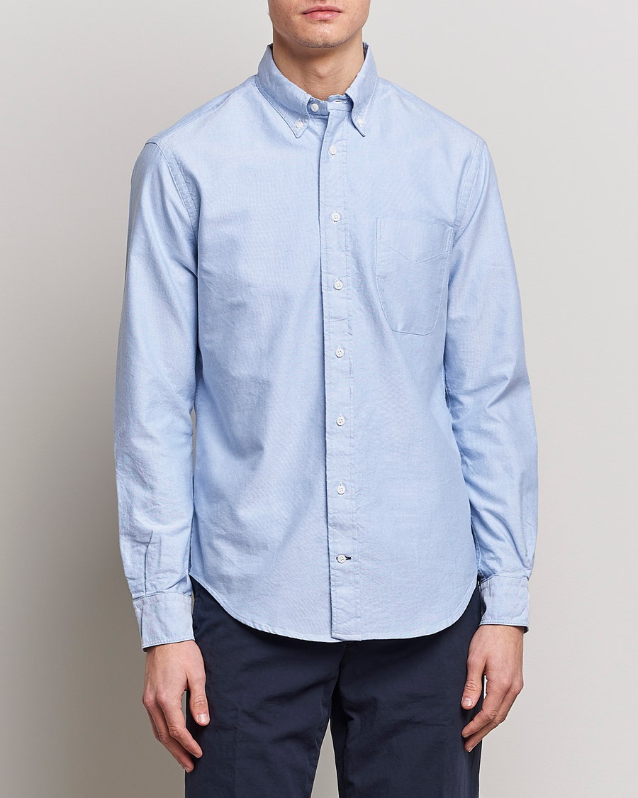 Homme | Chemises | Gitman Vintage | Button Down Oxford Shirt Light Blue