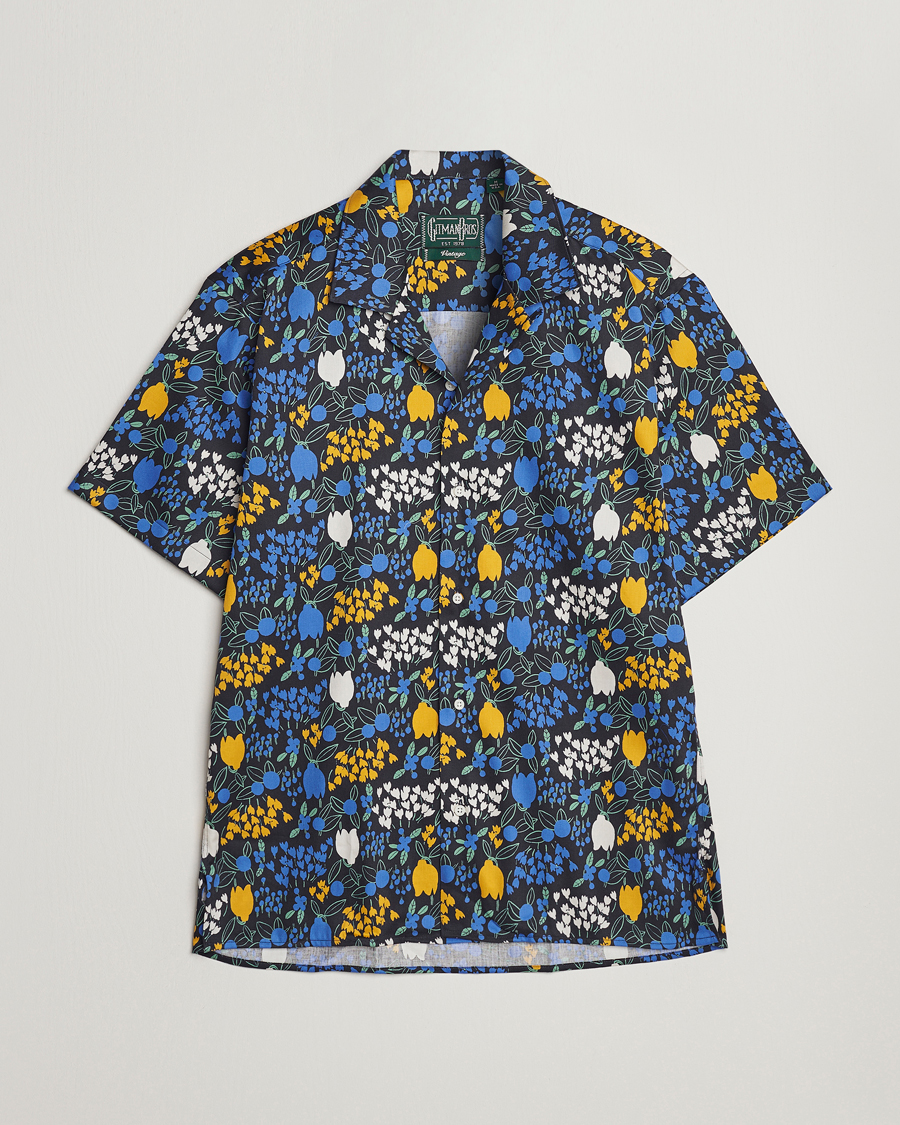 Homme | Chemises | Gitman Vintage | Tulip Fields Camp Shirt Blue