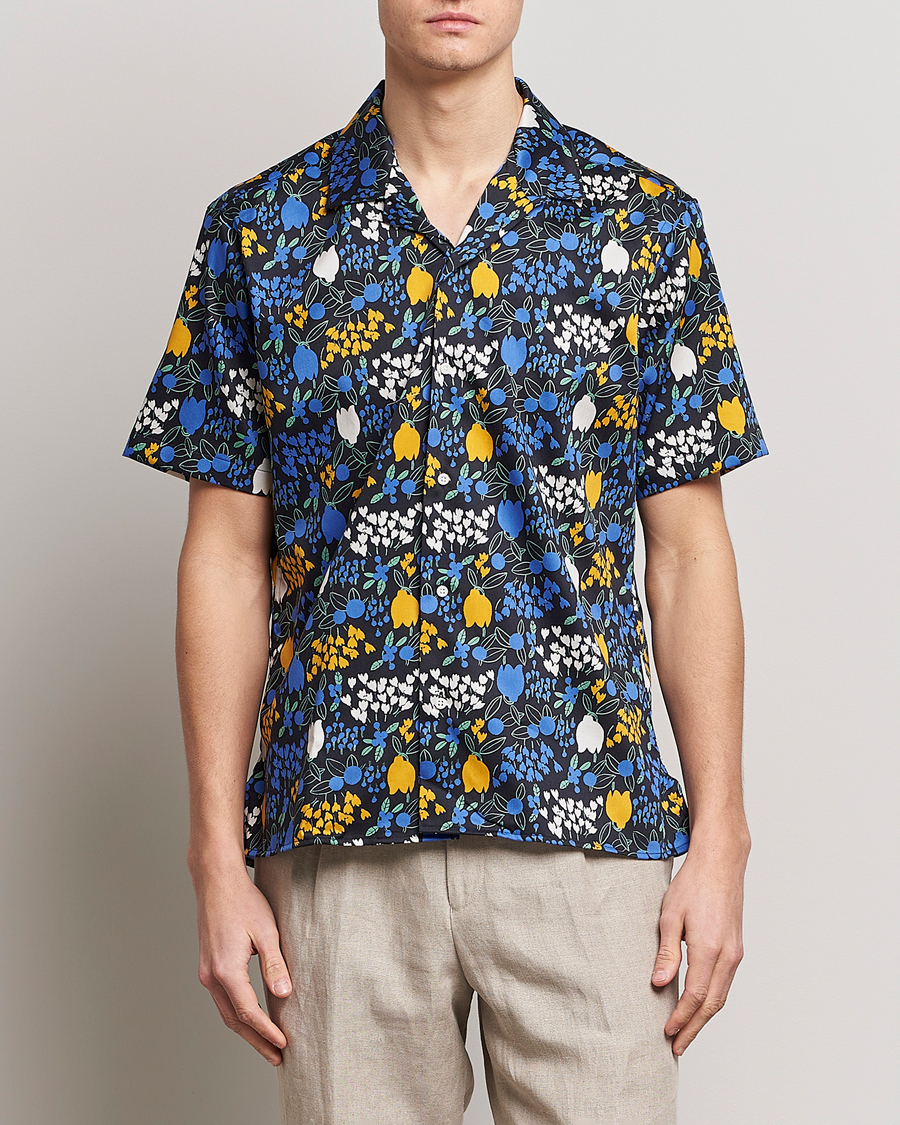 Homme | Chemises | Gitman Vintage | Tulip Fields Camp Shirt Blue