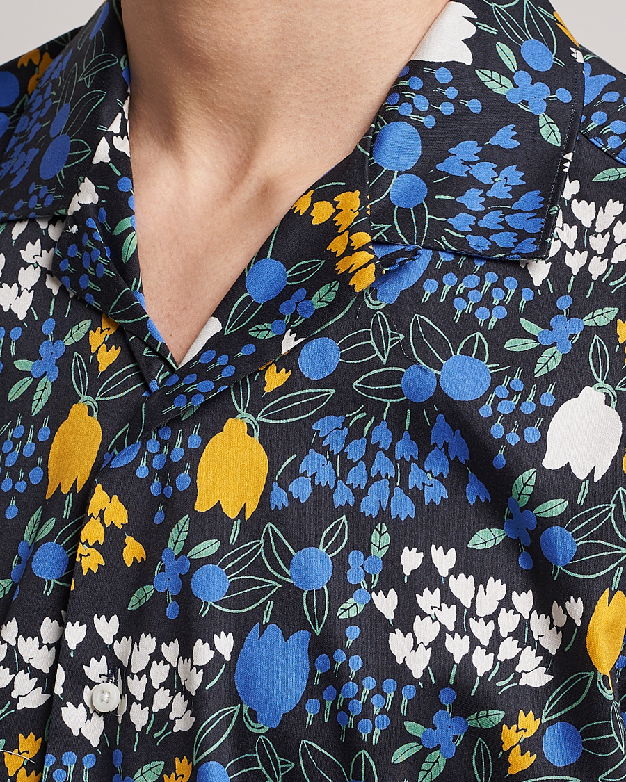 Homme | Chemises | Gitman Vintage | Tulip Fields Camp Shirt Blue