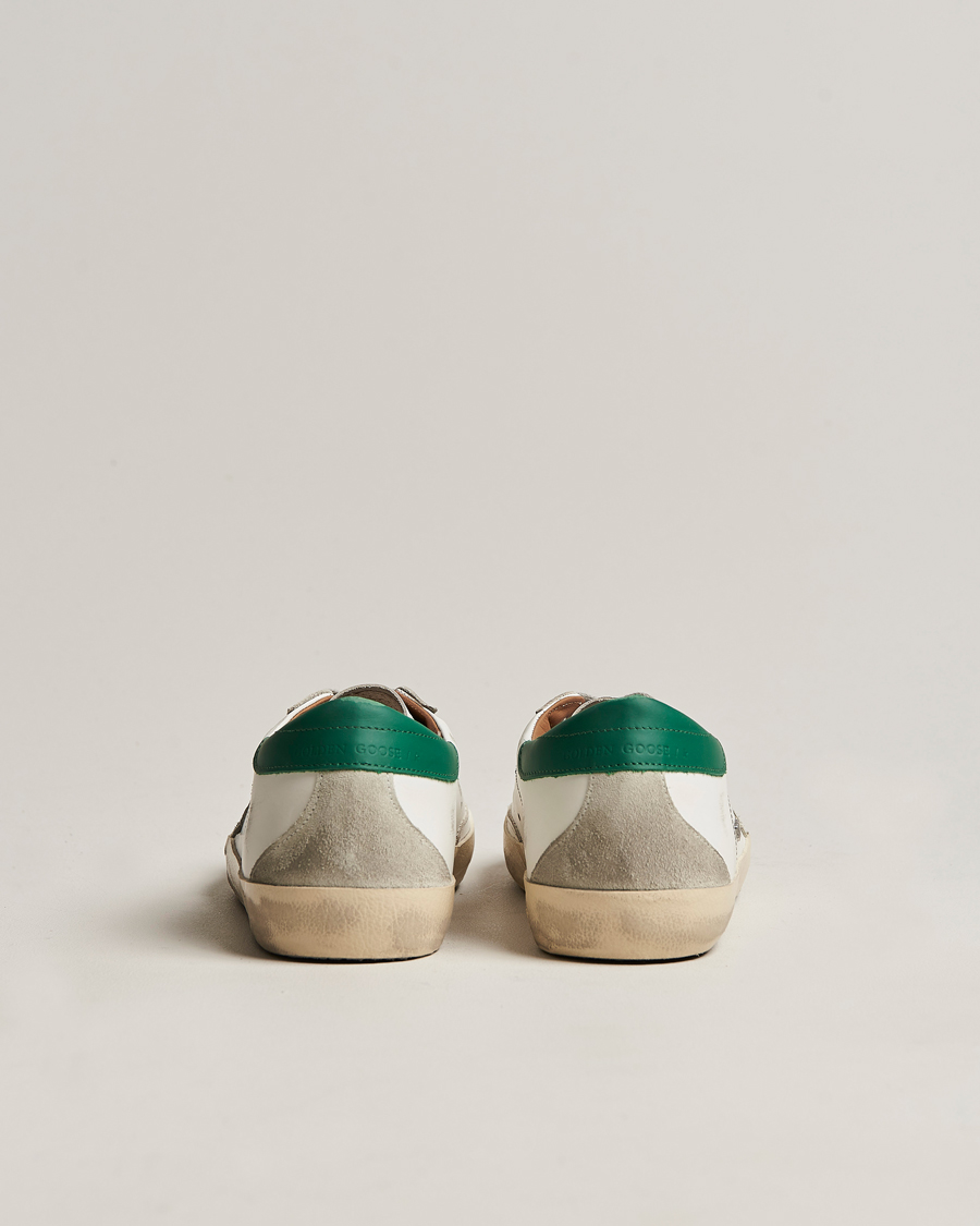 Homme | Golden Goose Deluxe Brand Super-Star Sneakers White/Green | Golden Goose | Deluxe Brand Super-Star Sneakers White/Green