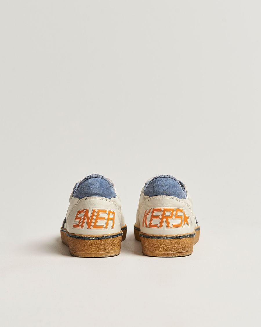 Homme | Golden Goose Deluxe Brand Ball Star Sneakers White/Powder Blue | Golden Goose | Deluxe Brand Ball Star Sneakers White/Powder Blue