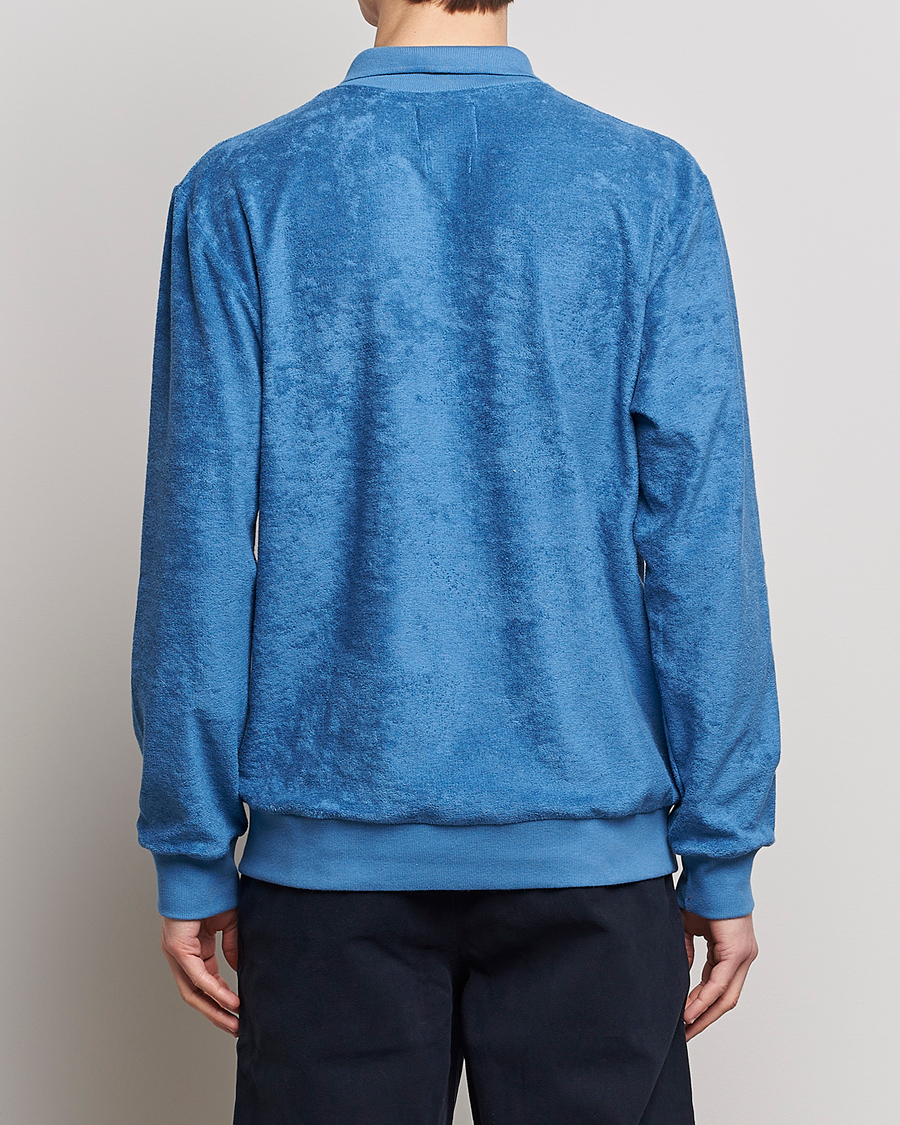 Heren | Truien | Howlin' | Long Sleeve Terry Polo Summer Blue
