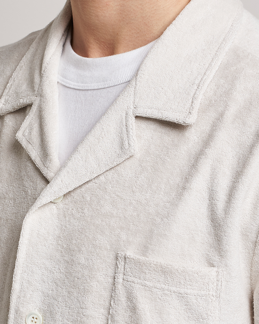 Homme | Chemises | Howlin' | Short Sleeve Terry Shirt White Sand