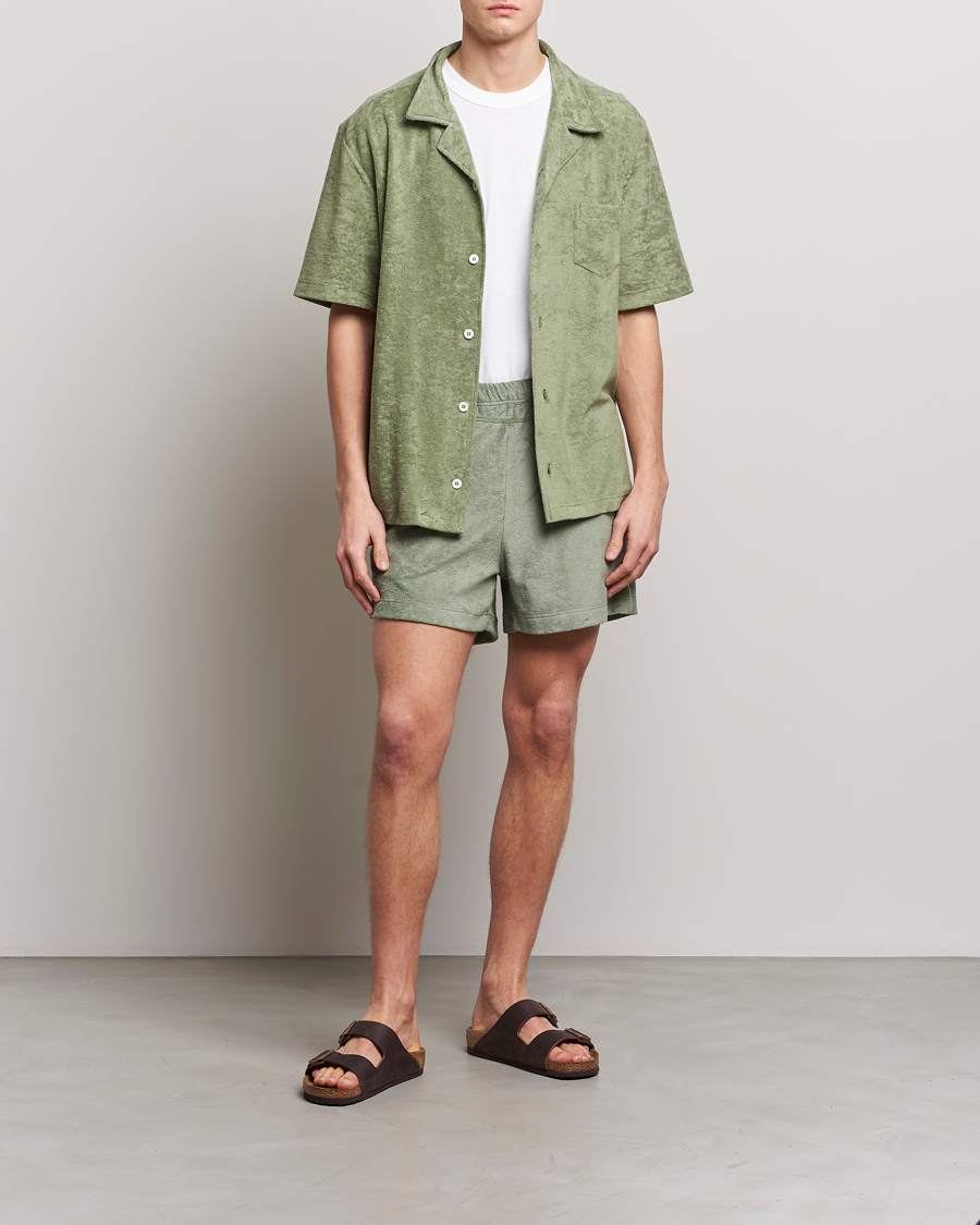 Homme | Shorts | Howlin' | Cotton Blend Terry Shorts Agave