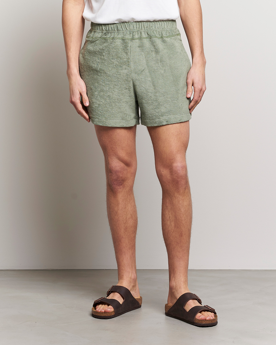 Homme | Shorts | Howlin' | Cotton Blend Terry Shorts Agave