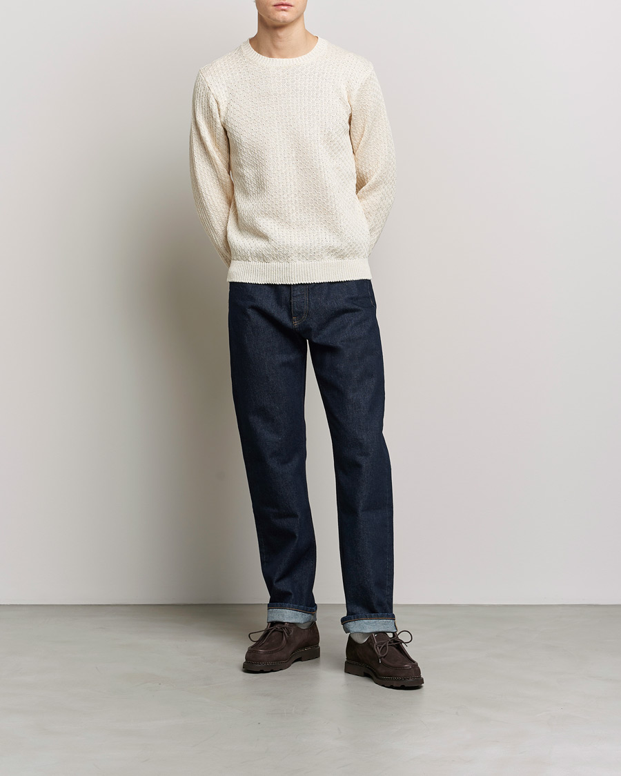 Homme | Pulls Et Tricots | Inis Meáin | Fishnet Linen Sweater Mist
