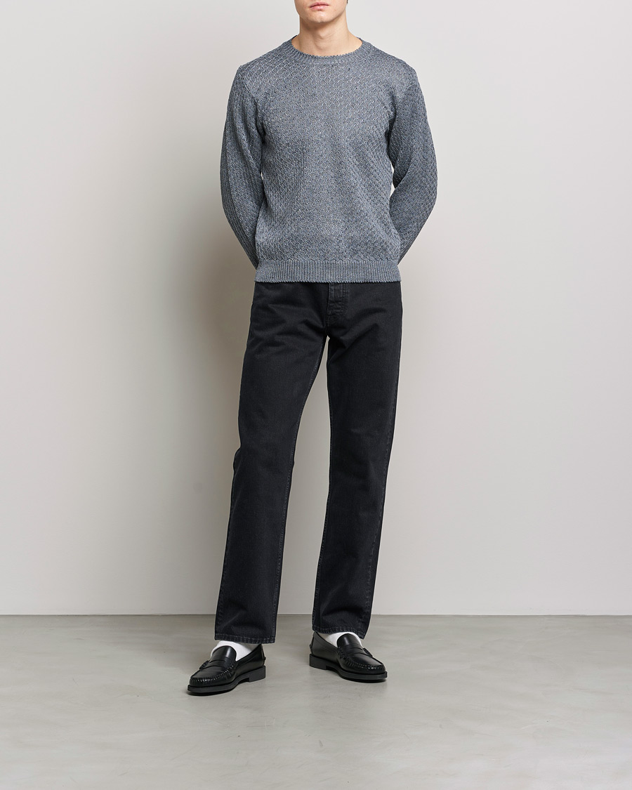 Homme | Pulls Et Tricots | Inis Meáin | Fishnet Linen Sweater Stone