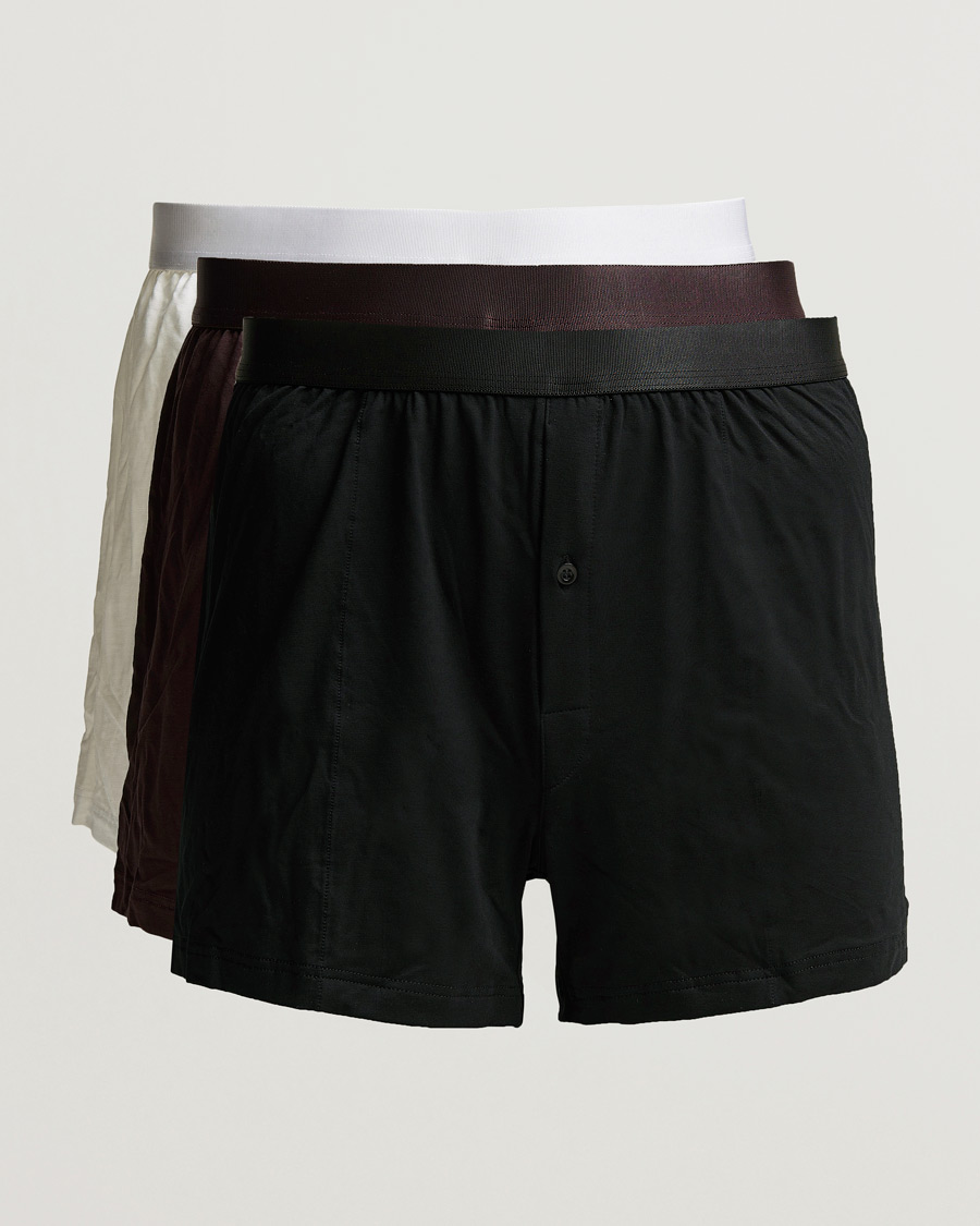 Homme | Sous-Vêtements Et Chaussettes | CDLP | 3-Pack Boxer Shorts Black/White/Brown