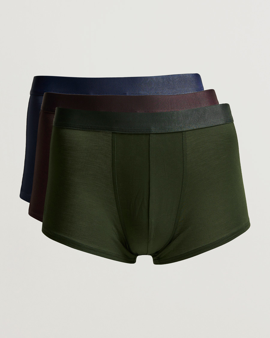 Homme | Sous-Vêtements Et Chaussettes | CDLP | 3-Pack Boxer Trunk Navy/Army/Brown