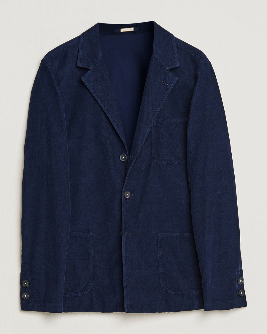 Homme | Blazers | Massimo Alba | Baglietto Baby Corduroy Jacket Navy