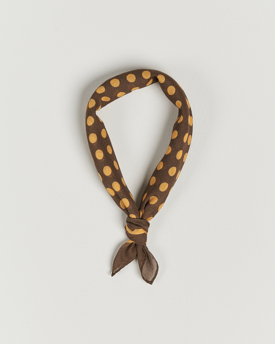 Homme | Massimo Alba Cotton Voile Bandana Cacao | Massimo Alba | Cotton Voile Bandana Cacao