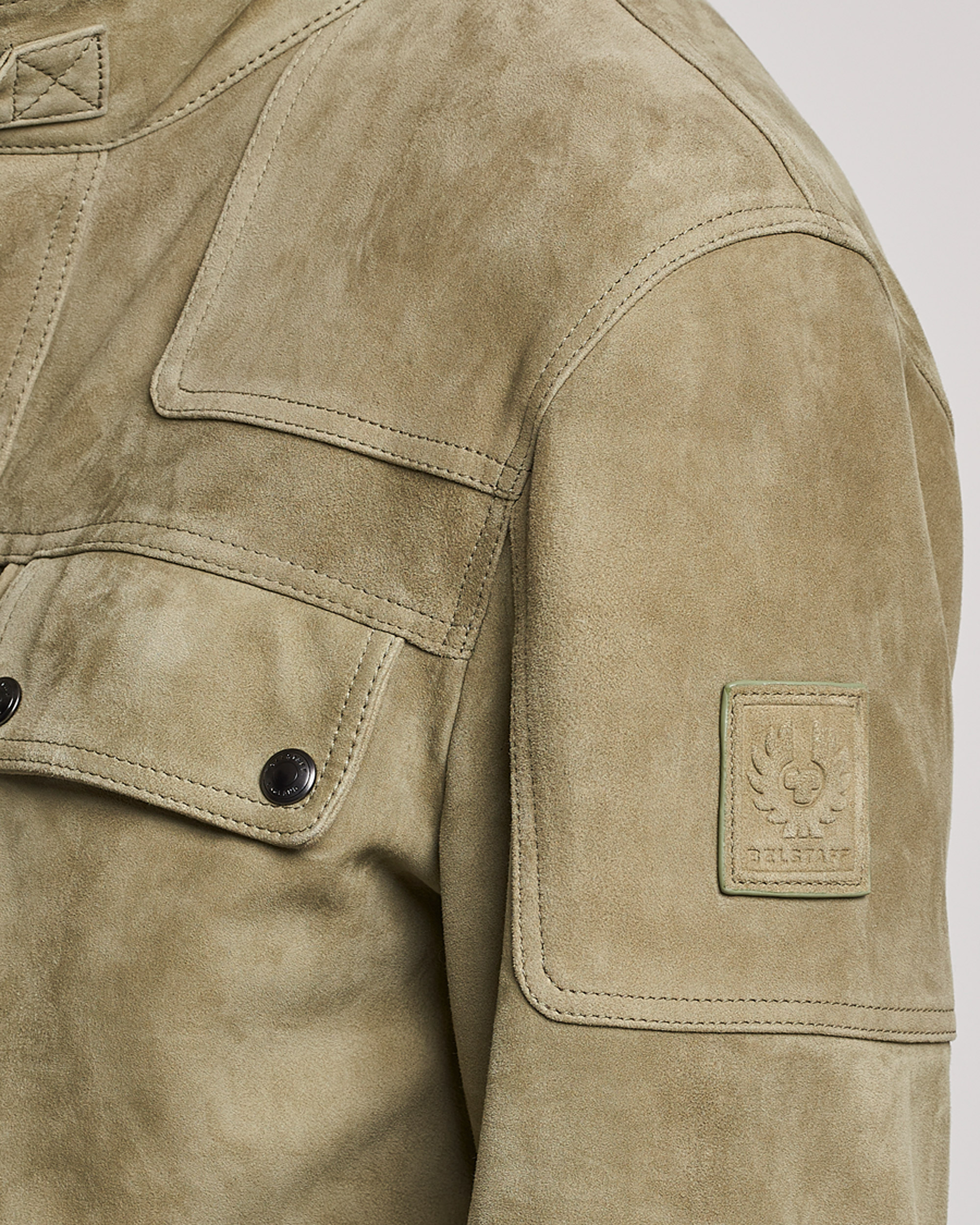 Heren | Jassen | Belstaff | Dene Suede Field Jacket Aloe