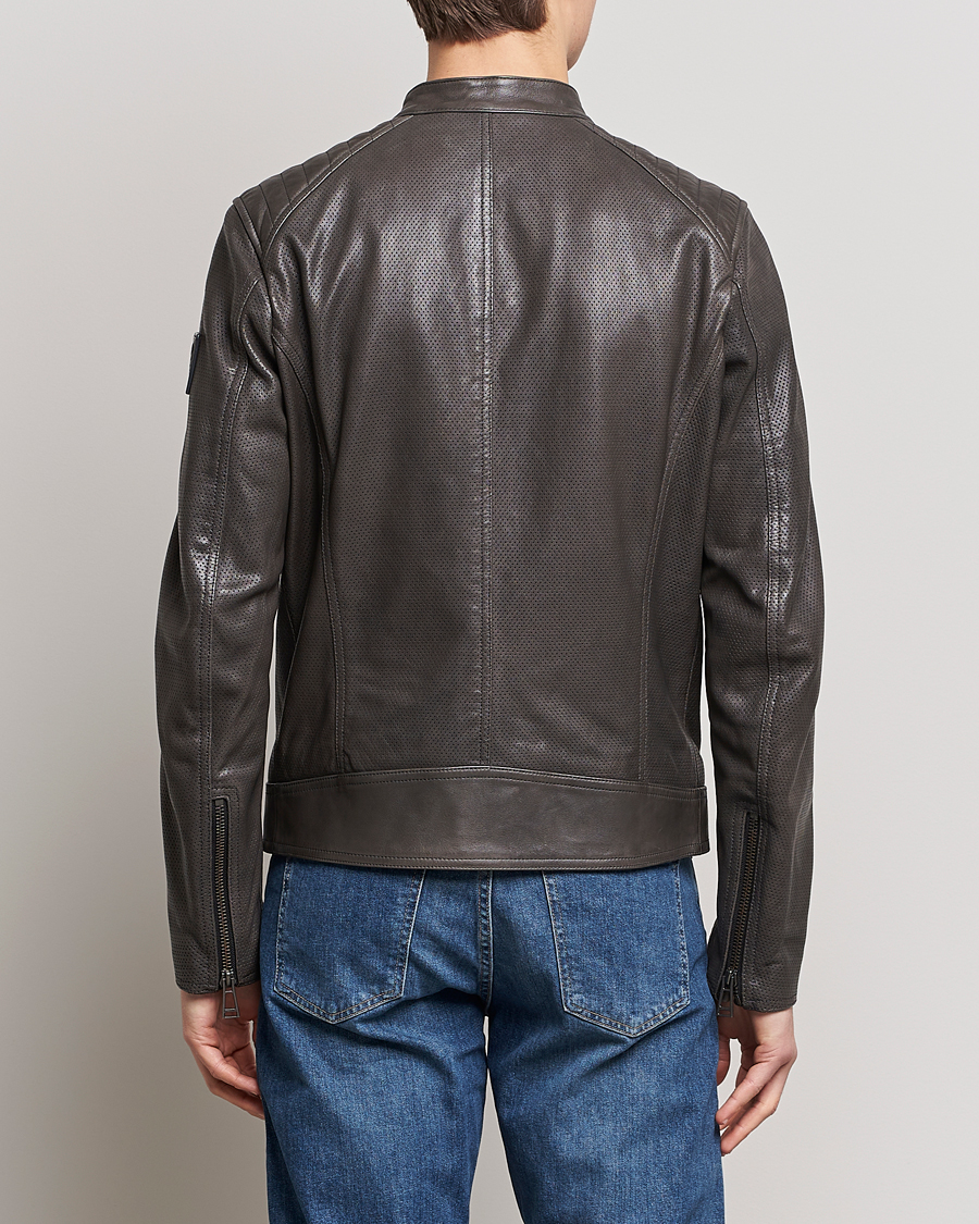 Heren | Jassen | Belstaff | V Racer Air Leather Jacket Dark Grey