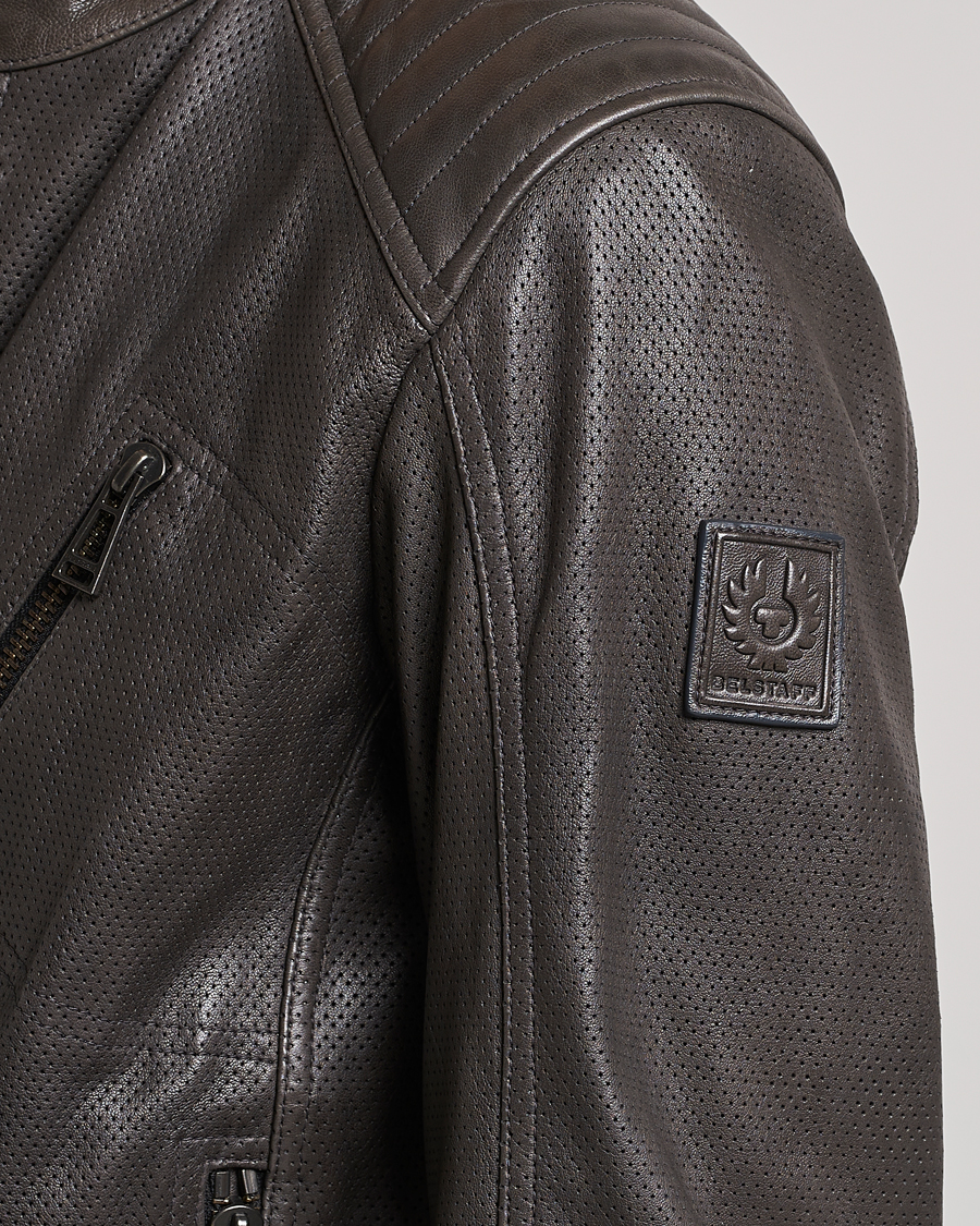 Heren | Jassen | Belstaff | V Racer Air Leather Jacket Dark Grey