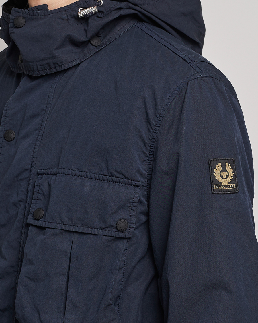 Heren | Jassen | Belstaff | Deploy Cotton/Nylon Field Jacket Dark Ink/Black