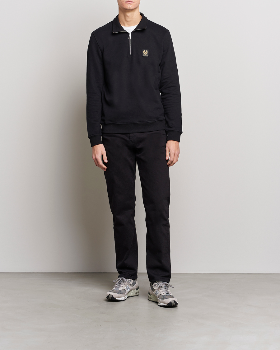 Heren | Truien | Belstaff | Signature Half Zip Sweatshirt Black