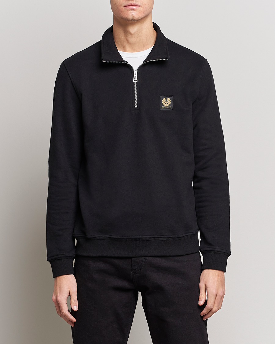 Heren | Truien | Belstaff | Signature Half Zip Sweatshirt Black