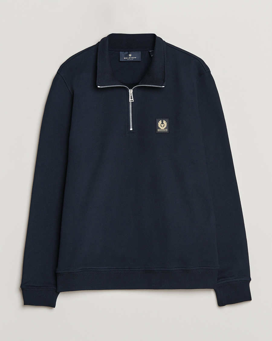 Heren | Truien | Belstaff | Signature Half Zip Sweatshirt Dark Ink