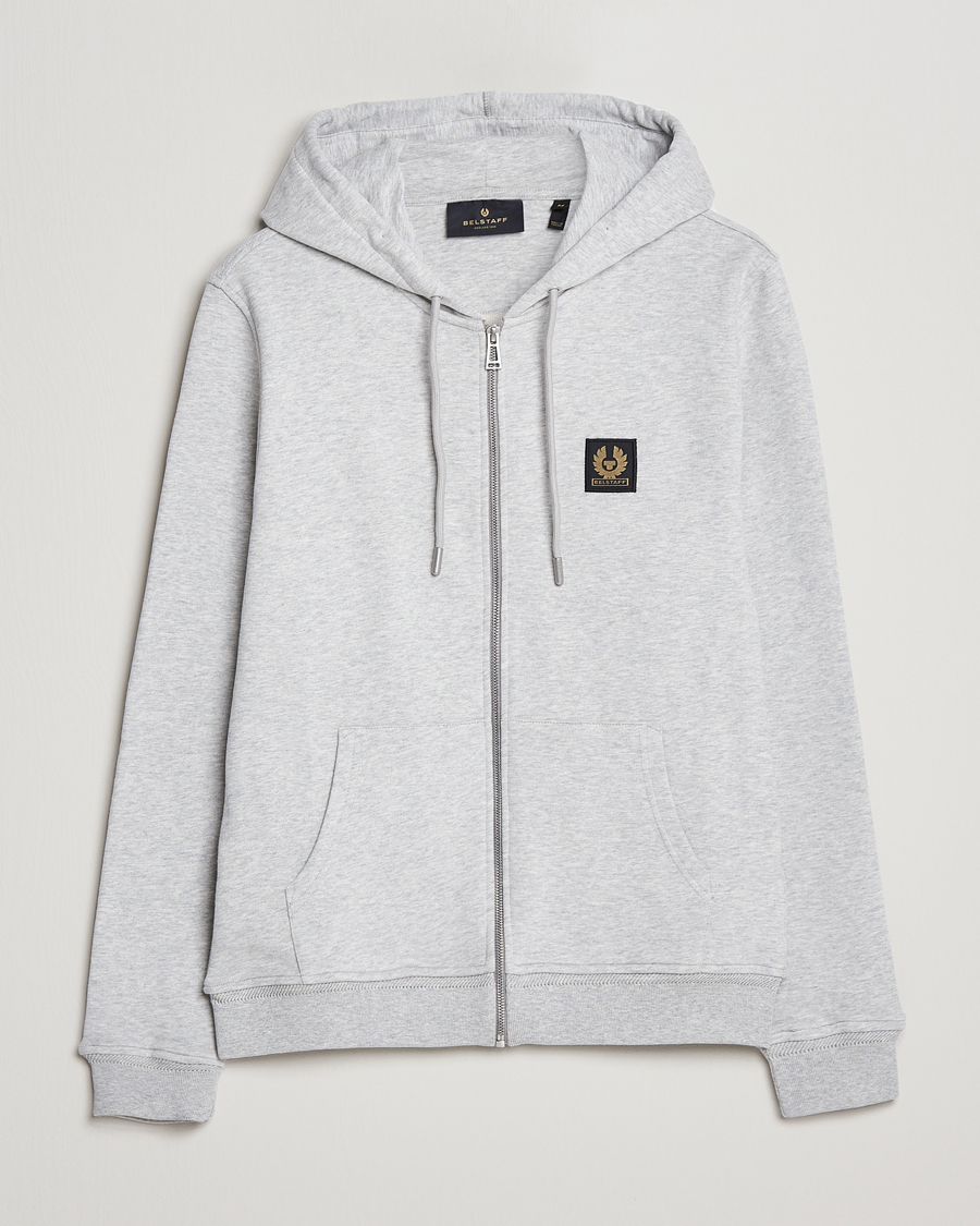 Heren | Truien | Belstaff | Full Zip Hoodie Old Silver Heather